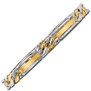 two tone gold link bracelet orig $ 1400 00 420 00 take an extra