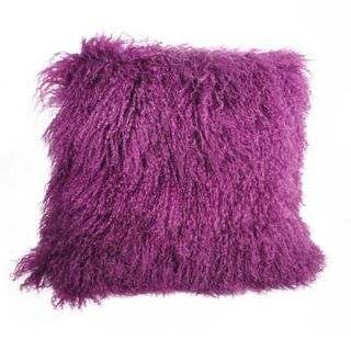 Pur Modern Tanner Curly Lamb Oversized Pillow MLP 012 Color Heliotrope