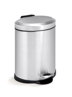 Oval Step Trash Can with Inner Bucket by HCD Storage