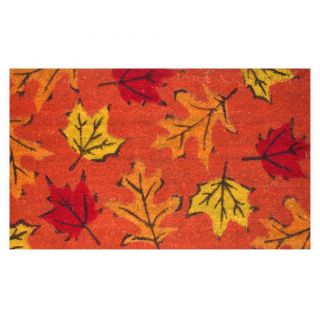 Fall Leaves coir With Vinyl Backing Doormat (17 inches X 29 inches)