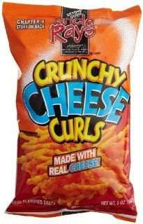 Uncle Ray's Cheese Curls, 5 Ounce Bags (Pack of 12)  Snack Puffs  Grocery & Gourmet Food