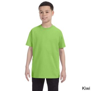 Jerzees Youth Boys Heavyweight Blend T shirt Green Size L (14 16)