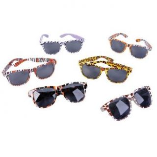 Safari Animal Print Sunglasses  Adult or Child   (ONE PAIR   COLORS WILL VARY) Toys & Games