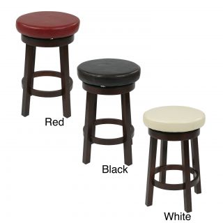 Office Star Products Round Leatherette Bar Stool