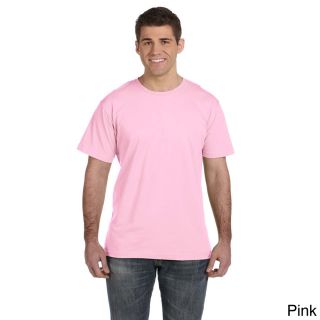 Lat Mens Fine Jersey T shirt Pink Size XXL