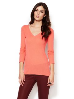 Cashmere Featherweight V Neck Sweater by Autumn Cashmere