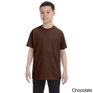 Fruit Of The Loom Fruit Of The Loom Youth 50/50 Blend Best T shirt Brown Size L (14 16)