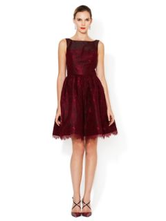 Flared Lace Party Dress by ML Monique Lhuillier