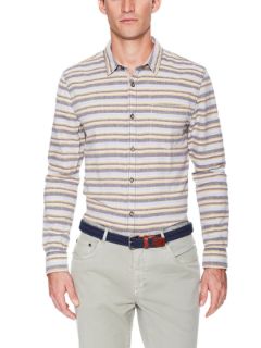 Horizontal Multi Stripe Sport Shirt by J.A.C.H.S.