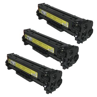 Hp Cb542a (hp 125a) Compatible Yellow Toner Cartridge (pack Of 3)