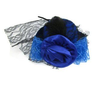 3 Layers Bowknot Decoration Blue Top Hat Prong Alligator Hair Clip for Lady  Beauty