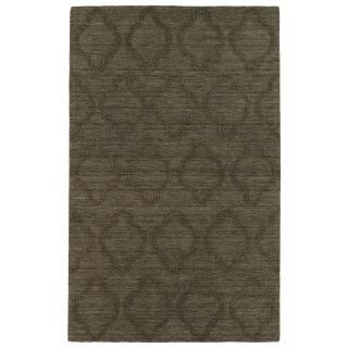 Trends Chocolate Brown Prints Wool Rug (8 X 11)