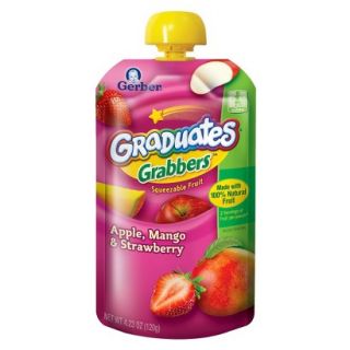 Gerber Graduates Grabbers   Apple Mango & Strawberry 4.23 oz. (6 Pack)