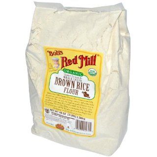Bob's Red Mill Organic Rice Flour Brown, 48 oz Health & Personal Care