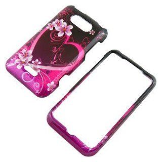 Purple Heart Protector Case for LG Motion 4G MS770 Cell Phones & Accessories