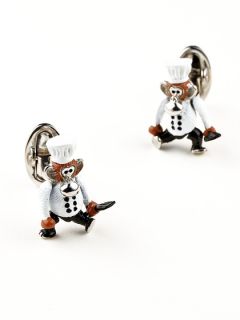 Moving Chef Monkey Cufflinks by Jan Leslie