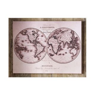 Graham & Brown Map Graphic Art on Canvas 41 325