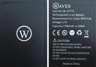 WAVES BTR771B Standard Replacement Battery for Casio G'zOne Commando C771 BTR771B 1700mAh Cell Phones & Accessories