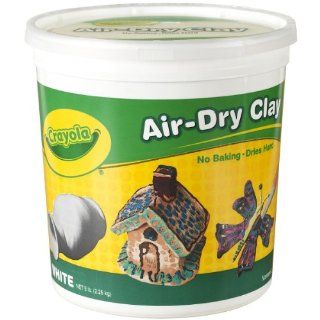 Crayola Air Dry Clay 5 Lb Bucket, White Toys & Games