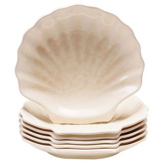 Certified International Coastal Moonlight Shell Melamine Plate (set Of 6)