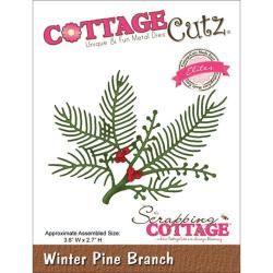 Cottagecutz Elites Die 3.6 X2.7   Winter Pine Branch