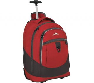 High Sierra Chaser Wheeled Book Bag   Carmine Red/Charcoal