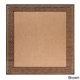Meticulously Woven Megan Transitional Bordered Indoor/ Outdoor Area Rug (76 X 76)