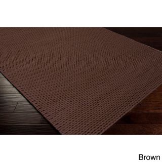 Surya Carpet, Inc Hand Woven Hale Contemporary Solid Braided New Zealand Wool Area Rug (8 X 10) Brown Size 8 x 10
