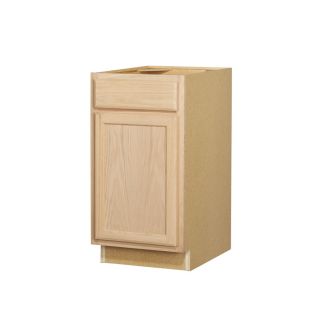 Kitchen Classics 35 in x 18 in x 23.75 in Unfinished Oak Door and Drawer Base Cabinet