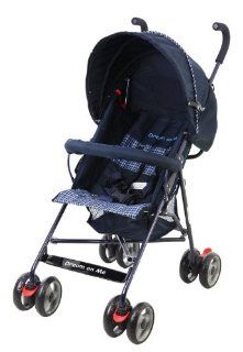 Dream On Me Single Stroller with large Canopy, Navy  Standard Baby Strollers  Baby