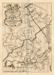 Antique Map HENNAARDERADEEL NETHERLANDS Halma 1718   Etchings Prints