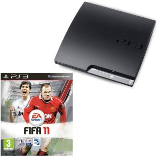 PS3 Sony Playstation 3 Slim Console (320 GB) Bundle (Includes Fifa 11)      Games Consoles