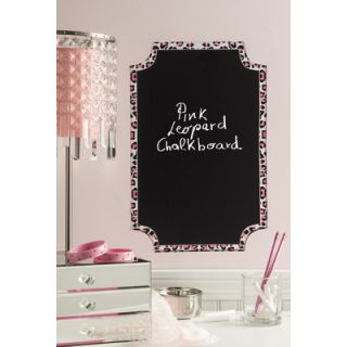 Wallies Peel & Stick Pink Leopard Chalkboard 16053