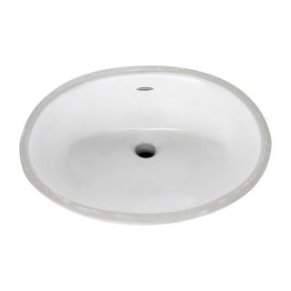 American Standard Ovalyn White Undermount Oval Bathroom Sink with Overflow