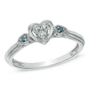 Cherished Promise Collection™ Enhanced Blue and White Diamond Accent