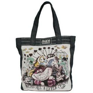 Disney Alice in Wonderland   We're All A Little Mad Tote Bag Shoes