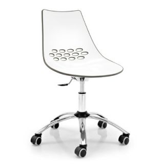 Calligaris Jam Swivel Office Chair CS/623_P77_P Finish White / Glossy Black
