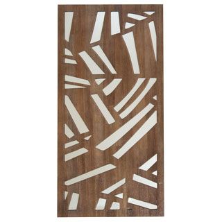 Selections By Chaumont Palm Frond Cocoa Brown Decorative Mirror