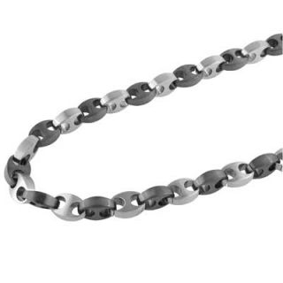 Two Tone Stainless Steel 16.0mm Link Chain Necklace   22   Zales