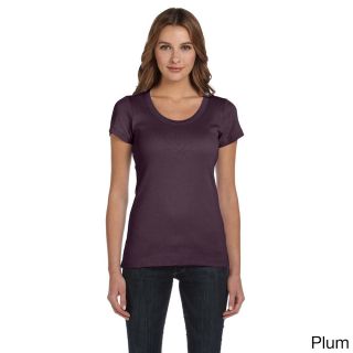 Bella Bella Womens Scoop Neck T shirt Purple Size XXL (18)