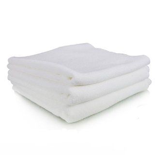 Chemical Guys MIC_801_03   Monster Edgeless Microfiber Towel, White 16" x 16" (Pack of 3) Automotive