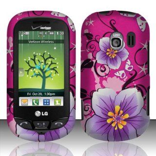 LG Extrovert VN271 Case Sumptuous Flowers Hard Cover Protector (Verizon) with Free Car Charger + Gift Box By Tech Accessories Cell Phones & Accessories