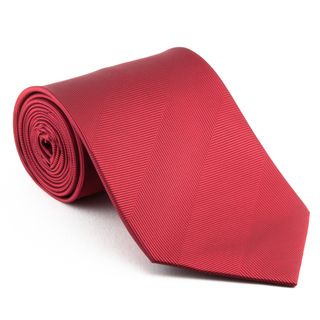 Smooth Red Tonal Stripe Neck Tie