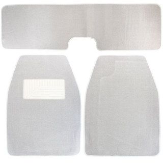 Medium Grey Carpet Floor Mats (set Of 3)