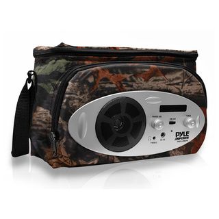Pylesports Camo Cooler Bag With Built In Am/fm Radio, Headphone Output And Aux In For  Players