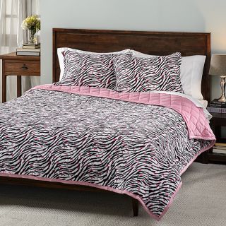 Zebra Hearts 3 piece Comforter Set