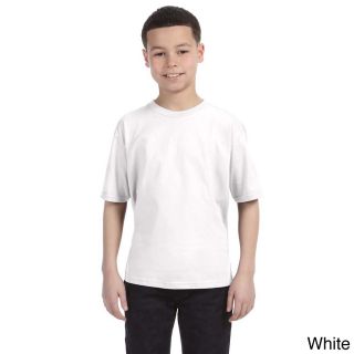 Anvil Anvil Youth Ringspun Cotton T shirt White Size M (10 12)