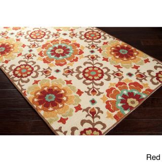 Hand hooked Natalie Contemporary Floral Indoor/ Outdoor Area Rug (8 X 106)