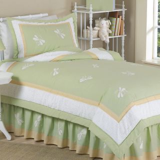 Sweet Jojo Designs Sweet Jojo Designs 4 piece Green Dragonfly Dreams Comforter Set Green Size Twin