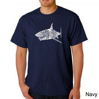 Los Angeles Pop Art Mens Shark Names T shirt